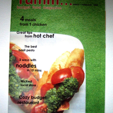 food magazine school project